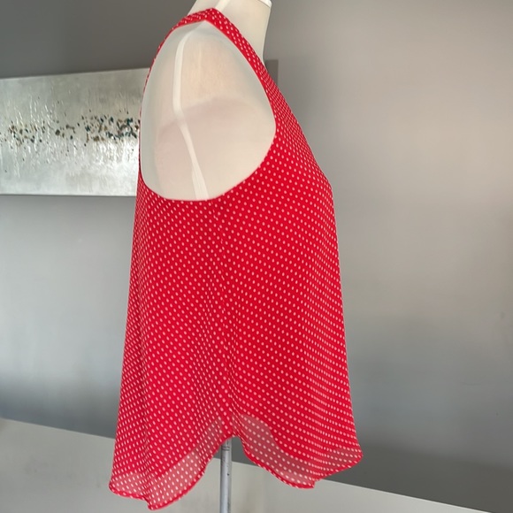 S Three Eighty Two Red/White Polka Dot Top - Picture 2 of 7